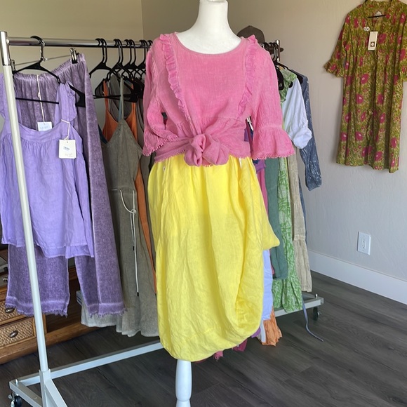 Cotton Blouse + long cotton Skirt. Made in Italy. Boho-Chic. - Picture 4 of 4